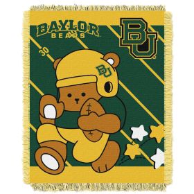 Baylor OFFICIAL Collegiate "Half Court" Baby Woven Jacquard Throw