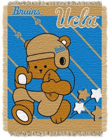 UCLA OFFICIAL Collegiate "Half Court" Baby Woven Jacquard Throw