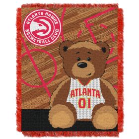 Hawks OFFICIAL National Basketball Association; "Half-Court" Baby 36"x 46" Triple Woven Jacquard Throw by The Northwest Company