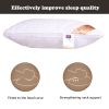 Luxury Queen Bed Pillow Hotel Sleep Hypoallergenic Cotton Fill Machine Washable