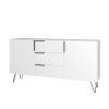 Manhattan Comfort Beekman 62.99 Sideboard with 4 Shelves in White