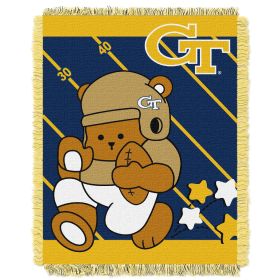 Georgia Tech OFFICIAL Collegiate "Half Court" Baby Woven Jacquard Throw