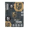 Golden Knights OFFICIAL NHL "Hexagon" Twin Comforter & Sham Set; 64" x 86"