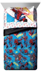 Beyond Amazing Kids Twin Bed-in-a-Bag Set, 86 x 64, Microfiber, Blue, Marvel