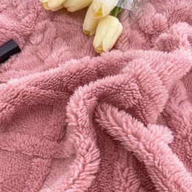 Tuff Down Blanket Lamb Wool Thickened (Option: Rose powder-150x200cm)