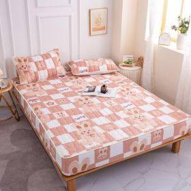 Cotton Covered Anti Slip Cartoon Bedspread (Option: Square rabbit-200x220cm)