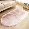 Fluffy 6cm Plush Carpet Fuzzy Wool Floor Mat Multicolor Oval Soft Living Room Bedroom Aldult Boys Girls Home Decor Cute Fashion