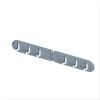 Hook Free Punching 6 Hook Corner Kitchen Bathroom Bedroom Dressing Room Wall Storage Hook Home Folding Coat Hook Without Perforation