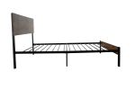 Metal bed Sturdy System Metal Bed Frame; Modern style and comfort to any bedroom; black