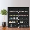 7 Tiers Portable Shoe Rack Closet Fabric Cover Shoe Storage Organizer Cabinet