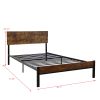 Metal bed Sturdy System Metal Bed Frame; Modern style and comfort to any bedroom; black