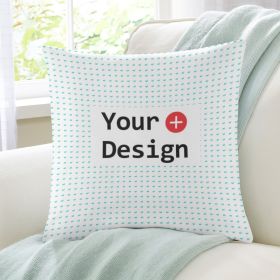 POD Home Fashion Simple Pillow Cover Customized Contact Business (Option: Photo Color-18x18inch)